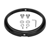 DouWen MO Anneau de montage universel pour phares, support de montage de phare LED en alliage d’aluminium CNC pour moto, adaptateur de montage de phare léger et résistant à la rouille avec i (Noire)