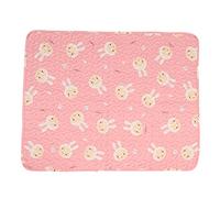 DouWen MO Pet Sleeping Mat, Dog Bed Pad with Super Absorbent 3 - Layer PP Cotton, Soft Warm Anti - Slip Mat for Dogs and Cats, Machine Washable Pet Bed Mat for Spring Autumn Indoor Use (Lapine)