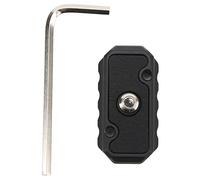 DouWen MO Plaque de dégagement Rapide en Alliage d'aluminium pour Arca, Plaque de dégagement Rapide pour trépied d'appareil Photo, Plaque de Base Universelle traitée CNC avec clé