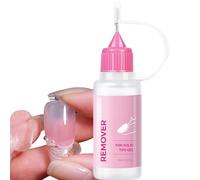 Doux à la peau: ce dissolvant de colle à ongles présente une composition à faible irritation, conçue pour empêcher la décoloration, tout en une application sensible à la suite de les typ