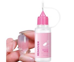 Doux à la peau: ce dissolvant de colle à ongles présente une composition à faible irritation, conçue pour empêcher la décoloration, tout en une application sensible à la suite de les typ