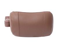 Doux Auto de siège de Voiture Appui-tête Oreiller Respirant Tête Support de Cou Coussin Cou en Mousse Support pour appuie-tête de siège de Voiture，Cuir Pu Marron-L,1