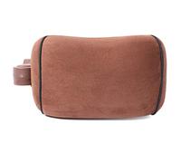 Doux Auto de siège de Voiture Appui-tête Oreiller Respirant Tête Support de Cou Coussin Cou en Mousse Support pour appuie-tête de siège de Voiture，Flanelle Marron-L,1