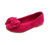 Doux bébé Filles Princesse Danse Enfants Enfant Solide Chaussures étudiant nœud Unique bébé Chaussures (22.5 Toddler)