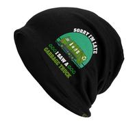 Doux Casquette De Cyclisme Camions Poubelles Amusants Désolé, Je suis en Retard, J'Ai Vu Un Camion Poubelle Chapeau De Ski Confortable Chapeaux De Course pour Running, Le Camping, Le Patinage