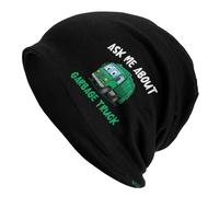 Doux Chapeaux De Course Journée des Ordures : Posez-Moi des Questions sur Le Camion Poubelle Cycling Cap Moelleux Casquette De Crâne pour Adultes, Le Patinage, Jogging