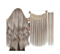 Doux Clip dans les extensions de cheveux vrais humains, naturels doux faits à la main for femmes, clip longs et raides l'extension Long(P20-60,18 inches)