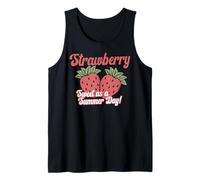 Doux comme Un Jour d'été pour Les Amateurs de Fraises et de Fruits rétro Débardeur