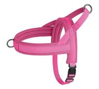 Doux Et Confortable sans Traction Réglable Houstable Nylon Dog Training Harness pour Pitbull Chihuahua Pug Schnauzer,Rose,M
