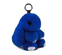 Doux Et Moelleux Lapin Porte - Clés Mignon En Peluche Lapin Porte - Cclés En Peluche Lapin Porte - Clés En Fausse Fourrure Porte - Clés Pompon Porte - Clés Décoration (Bleu foncé (13 cm))