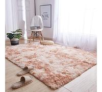 Doux Intérieur Moelleux Fausse Fourrure Tapis De Salon Shaggy Confortable Moquette, Super Doux Canapé Étage Plancher Shaggy Long Tapis En Peluche Pour La Décoration Intérieure,Camel,80X200CM