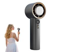 doux jardin ventilateur,mini ventilateur révolutionnaire,Ventilateur Doux jardin,générique mini ventilateur portable,Refroidissement Instantané,Ultra Silencieux, 100 Vitesses, USB Rechargeable-Grey