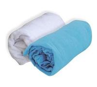 doux nid lot 1 alese + 1 drap housse - 70 x 140 cm - turquoise G