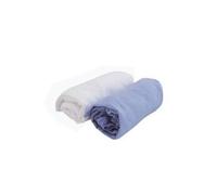 Doux nid lot de 2 draps housse blanc ciel 60x120cm