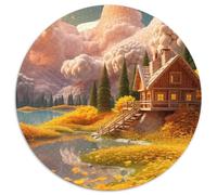 Doux Paysage 1000 Pieces Jigsaw Puzzles for Adults Family Challenge Toys Stress Relieving Entertainment Exercise The Memory of The Brain for Adults and Kids, Age 12 Years Up 1000pcs (67.5x67.5cm)