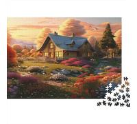Doux Paysage Puzzle 1000 Pièces avec Assemblage Fluide, Puzzle Adulte Impossible Difficile Très Difficile Défiante pour Une Activité en Famille, Cadeau De Retraite 38x26cm/1000pcs