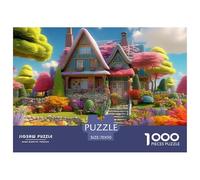 Doux paysagePuzzle The Art of Colour: We are Better at Home - Mountain Cottage 1000 Pieces, Full Colour Series, Perfectly Matching Pieces, for Adults and Children from 12 Years 70x50cm/1000pcs