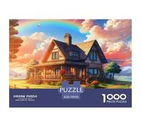 Doux paysagePuzzle The Art of Colour: We are Better at Home - Mountain Cottage 1000 Pieces, Full Colour Series, Perfectly Matching Pieces, for Adults and Children from 12 Years 70x50cm/1000pcs