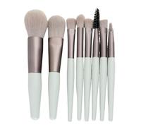Doux Pinceau Maquillage Ensemble De Pinceaux Maquillage 8 Pièces For Fard À Paupières, Fond Teint, Blush, Convient For Les Voyages Souple Voyage Professionnel(Grün)
