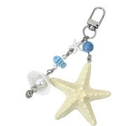 Doux Style Océan Étoile de Mer Shell Perle Téléphone Chaîne Longe Ccd Caméra Charme Accessoires Fille Porte-clés Pendentif Sac Ornements Cadeau