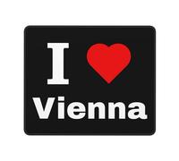 Doux Tapis de Bureau, I Love Vienne, Antidérapante Tapis de Souris d'Ordinateur, Mousepad, 25X30cm, Ordinateur, PC, Claviers
