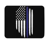 Doux Tapis de Bureau, Marcher sur Cette Ligne Parce qu'il est à Moi Drapeau américain rétro Patriotique Mousepad Confort Tapis de Souris de Jeu pour Souris Bureau Claviers