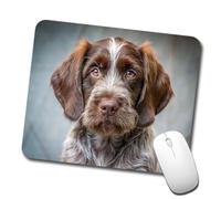 Doux Tapis De Souris De Jeu Chiot Griffon D'Arrêt À Poil Dur 25X30Cm, Mousepad Lavable Tapis De Souris D'Ordinateur pour Joueurs Professionnels Pc Ordinateur