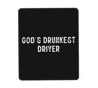 Doux Tapis de Souris de Jeu, Le conducteur Le Plus Ivre de Dieu Gaming Mousepad Bords Cousus Tapis de Gaming pour Les capteurs de Jeu Bureau PC