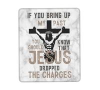 Doux Tapis de Souris d'Ordinateur, Si Vous évoquez Mon passé, Vous devez Savoir Que Jésus a abandonné Les Charges Mousepad Lavable Tapis Souris pour Joueurs Professionnels Ordinateur