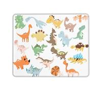 Doux Tapis de Souris Gaming, Bébés_Dinosaures, Bords Cousus Tapis de Souris, Mouse Pad, 25X30cm, Souris, PC, Claviers