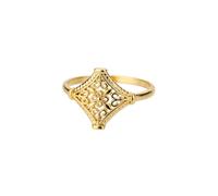 Doux Vintage Creux Fleurs Anneaux Pour Femmes Titane Acier Or Argent Bague Alliances Boho Bijoux Cadeau