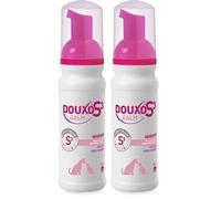 DOUXO S3 Calm Mousse, Soin apaisant sans rinçage pour Chiens et Chats avec des Allergies, des démangeaisons ou des rougeurs, 150ml (Lot de 2)