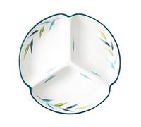 DouYuan Assiette 3 Compartiments Ceramique, Assiette Controle de Portion Regime 8 Pouces, Assiettes Divisées pour La Perte de Poids