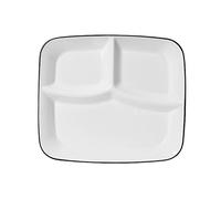 DouYuan Céramique Assiette Controle de Portion, Assiette Dietetique 3 Compartiment Adulte, Assiettes Divisées pour La Perte Poids