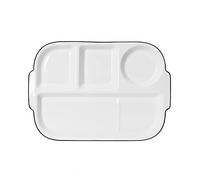 DouYuan Céramique Assiette Controle de Portion, Assiette Dietetique 4 Compartiment Adulte, Assiettes Divisées pour La Perte Poids