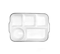 DouYuan Céramique Assiette Controle de Portion, Assiette Dietetique 5 Compartiment Adulte, Assiettes Divisées pour La Perte Poids