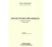 Douze Etudes Melodiques En Style D'auteurs / Recueil