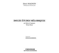 Douze Etudes Melodiques En Style D'auteurs / Recueil