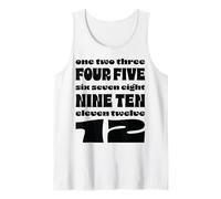 Douze (Texte Noir) Débardeur