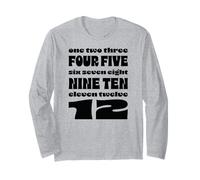 Douze (Texte Noir) Manche Longue