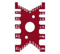 Dovails® Gabarit Étrier à coulisse en aluminium pour le travail du bois Tenons Pied à coulisse Table Écarts Jauges Précisions Aide éducative au travail du bois