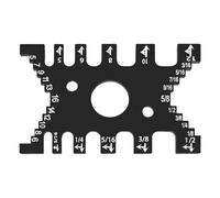 Dovails Gabarit Étrier à coulisse en aluminium pour le travail du bois Tenons Pied à coulisse Table Écarts Jauges de précision Multifonctions Jauges en bois