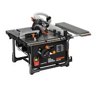 Dovaman DTS02M Scie circulaire de table, 98% d'aspiration, 2000 W, lame 216 mm, coupe à onglet 0-45°, profondeur 45-60 mm