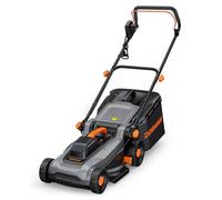 DOVAMAN LA36A Tondeuse Électrique 1500W, 36cm Coupe, 95% Ramassage, Hauteur 6 Positions, Bac 40L, 2-en-1 Mulching & Ramassage, Poignée Pliante, idéale pour Jardin & Entretien de Pelouse