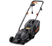 DOVAMAN LM33C Tondeuse Électrique 1300W, 5 Hauteurs de Coupe (25-65 mm), Lame 33 cm, Collecte 95 % de l’Herbe, Bac 35 L avec Indicateur, Guidon Réglable, Moteur Cuivre 3600 RPM, Roues Arrière 180 mm