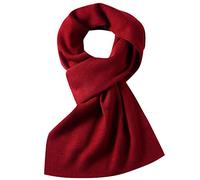 DOVAVA 30% Laine Echarpe Hiver Homme Écharpe de Laine Classique Doux Chaude avec Coffret Cadeau (Rouge)