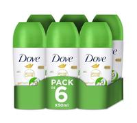 Dove Advanced Care Déodorant Anti-Transpirant Go Fresh Parfum Concombre avec Technologie Triple Hydratante Roll-on pour 72 Heures de Protection 6X 50 ML