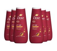 Dove Advanced Care Pro-Age Lot de 6 gels douche nettoyants pour le corps avec nutriments naturels pour une peau douce instantanément 400 ml