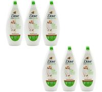 Dove Apaisant Gel Douche 6 X 225ml Avec Coco & Extrait D'Amande Soin Par Nature