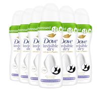 Dove Apaise & Aide à Réparer Déodorant Spray Anti-Transpirant Compressé Invisible Dry - Lot de 6x100ml